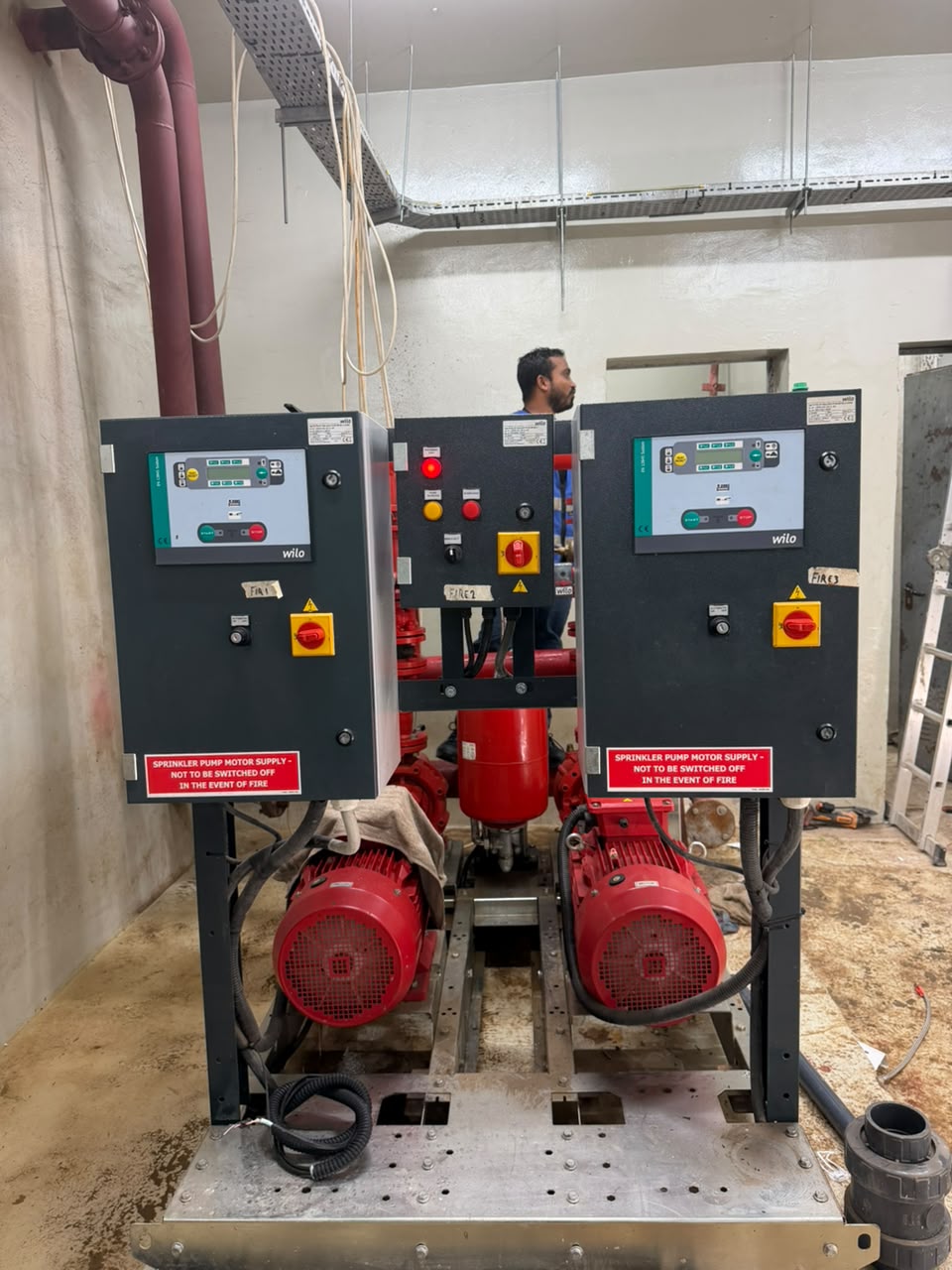 Fire pump installation